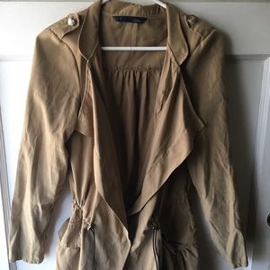Eswallow Tan Trench Coat Jacket